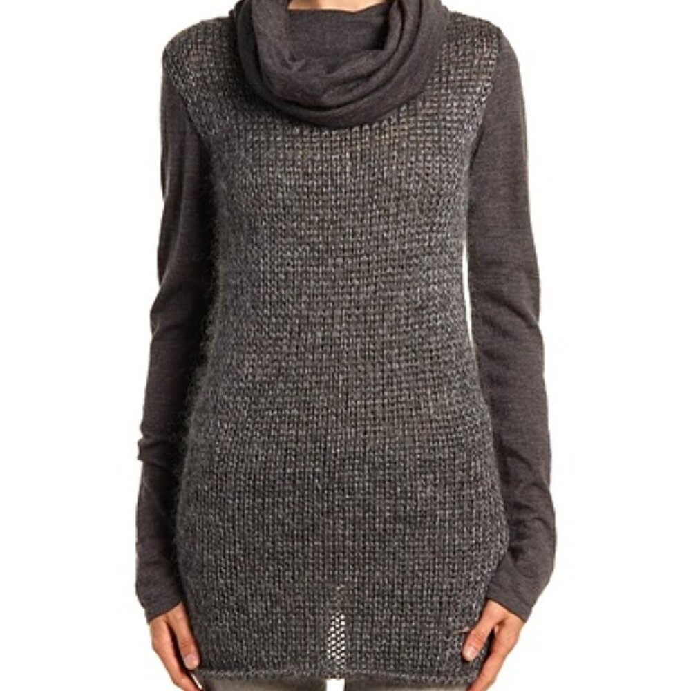 COSTUME NATIONAL  Long Cowl Neck Sweater